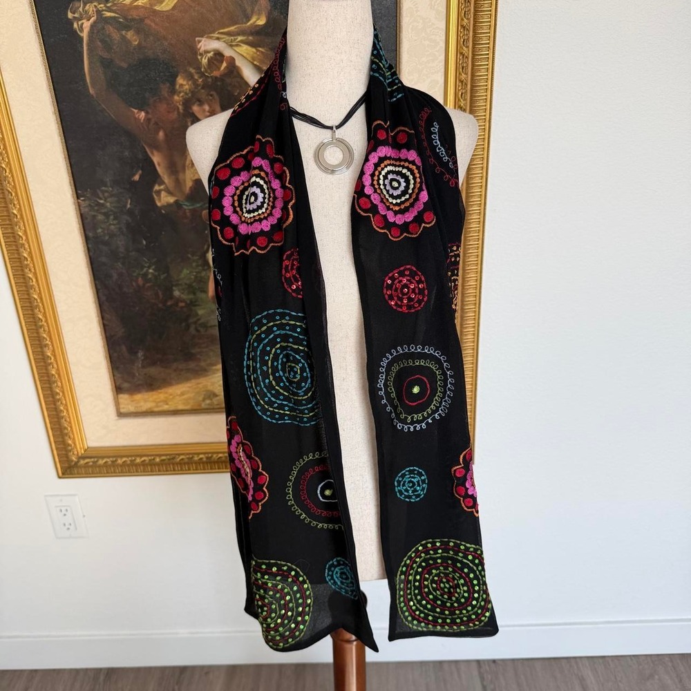Whimsi Sequined Light Weight Scarf